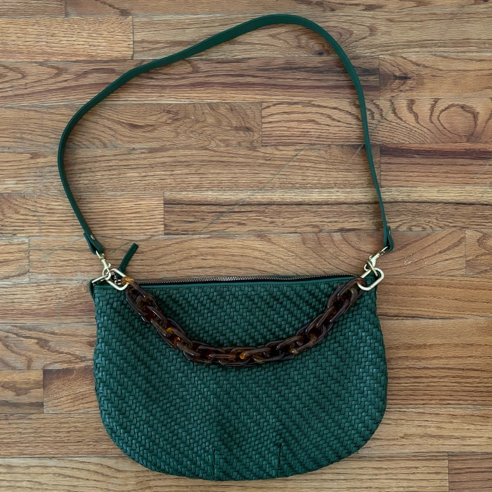 Clare V. Moyen Messengers - Evergreen Woven Checker - Picture 3 of 10